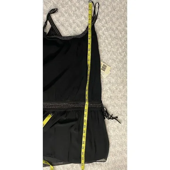Guess Beaded Dressy Tank Beaded Size 3 Jet Black - Picture 11 of 13